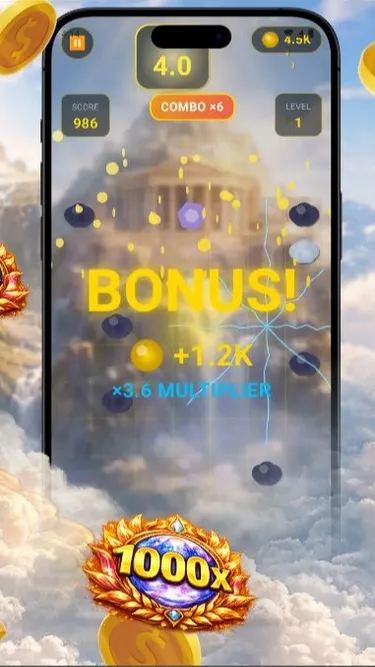 Gates of Olympus 1000 Screenshot